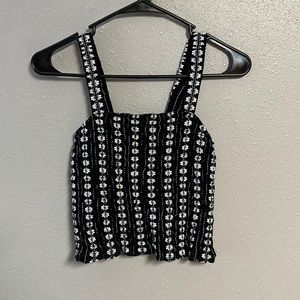 American Eagle Cropped Tank Top Size Small